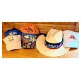 Beach Hats Lot of 6 hats in Various Styles and Logos