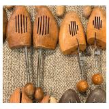 Vintage Wooden Shoe Trees - 12 Pair Assorted Set