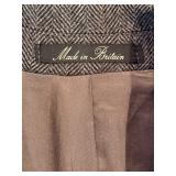 Michael Richards Navy Wool Overcoat & The Foursome Grey Wool Herringbone Coat