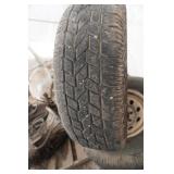 Set of 4 Kelley 16" Trailer Tires Mounted on 8 Bolt Rims
