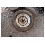 2 Dico Brand Golf Cart/Utility Vehicle/Lawn Mower Turf Tires on 4 Bolt Rims