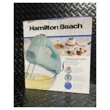 Hamilton Beach Hand Mixer - Snap-On Case Included - Mint Teal