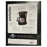 Proctor Silex 4-Cup Coffee Maker Model 48138PS - Black