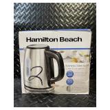 Hamilton Beach Stainless Steel Kettle 1.2L - Cool-Touch Ergonomic Handle