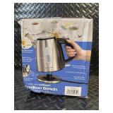 Hamilton Beach Stainless Steel Kettle 1.2L - Cool-Touch Ergonomic Handle