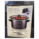 Hamilton Beach Slow Cooker 3-quart Capacity - Oval, Dishwasher Safe
