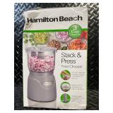 Hamilton Beach Stack & Press Food Chopper - 3-Cup Capacity
