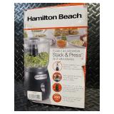 Hamilton Beach Stack & Press 2-Speed Food Chopper