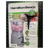 Hamilton Beach Stack & Press Food Chopper 3-Cup