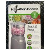 Hamilton Beach Stack & Press Food Chopper - 3-Cup Capacity