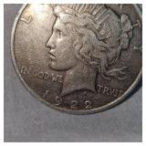 1922D  Peace Dollar $1