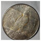 1922 Peace Dollar $1 w/Gold Toning