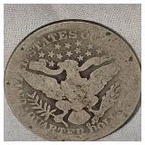 3 Silver 25c, Barberr, Liberty, Washington