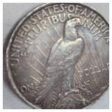 1922 Peace Dollar $1-Beautiful Rose/Gold Toning