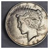 1922D Peace Dollar $1-VG