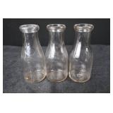 Milk Bottle - Thatcher Mfg. Co. MTC One Pint Minnesota Triangle Seal