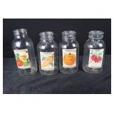 Seed Jars - Northrup King & Co. Nasturtium, Carrot, Pumpkin & Radish