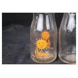 Glass Bottles - Golden Sun Logo & Bridgeman Branding & Embossed Script