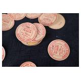 Vintage Bottle-Return Tokens - Please Wash & Return All Bottles Daily