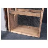 Live-Trap Set - Wooden Box with Circular Entry Hole & Wire-Mesh Cage