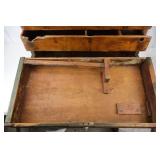 Tool Chest - Vintage Wooden Box, Green Exterior