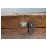 Tool Chest - Vintage Wooden Box, Green Exterior