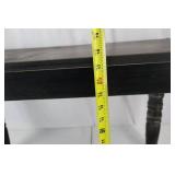 Coffee Table - Black Painted Wood with Turned Legs