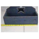 Rustic Wooden Crate - Star Cutout Back