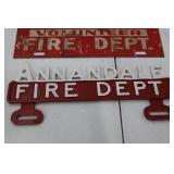 Fire Dept Sign Lot - Palisade Volunteer Fire Dept & Annandale Fire Dept
