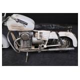 Vintage Tin Motorcycle Toy - Unbranded