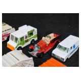 Die-cast toy vehicles - assorted emergency & service trucks