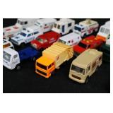 Die-cast toy vehicles - assorted emergency & service trucks