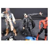 Action Figure Lot - Spider-Man, Batman, Neo, Halo-Style Marine & More