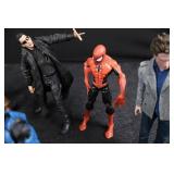 Action Figure Lot - Spider-Man, Batman, Neo, Halo-Style Marine & More