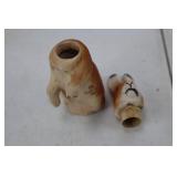 Vintage Ceramic Bunny Figurine - Two-Piece Detachable Head (Made in Germany US Zone)