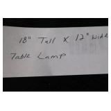Table Lamp - Pine Lake Resort and Camp Grounds