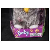 Furby Electronic Plush Toy in Box - Gray Fur, Blue Eyes