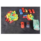 Teal Bus with Yellow Wheels - Multicolor Toy Car Lot