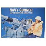 G.I. Joe Navy Gunner - Twin Mount Anti-Aircraft Gun 40mm - Limited Edition