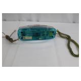 2x Unisonic 6900 Vintage Clear-Case Phone Handsets