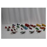 Vintage Die-Cast Toy Vehicle Lot - Trucks, Cars & Planes