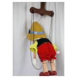 Pinocchio Marionette Puppet With Strings - 15 in Tall