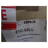 (New) (3) SS Zephr Duct Cover Extensions