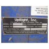 Upright Inc Portable Lift (needs hydraulic work)