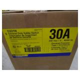 (7) (New) Square D 30A Disconnect Switches