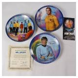 Star Trek Collectible Plates  3Pc