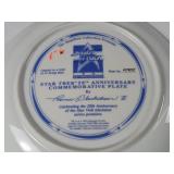 Star Trek Commemorative Plates w/gold trim  Limited