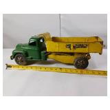 Vintage Buddy L pressed steel hydraulic dump truck metal toy