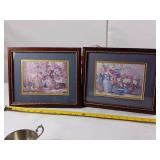 Standish Solid Pewter Cream Pitcher & Sugar bowl, Silver Plate Goblet Set, Drink Charms & Floral Framed Prints