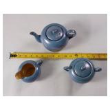 1930s Vintage Blue Shofu Japan Lusterware  Stunning Iridescent Finish